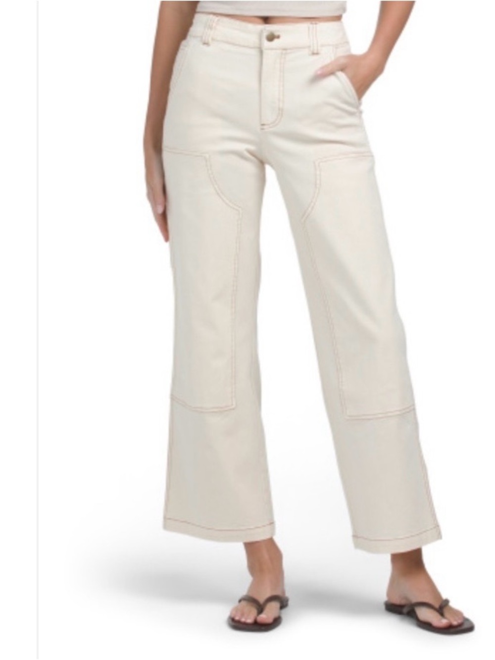 Young Fabulous & Broke workwear pants vanilla size Medium NWT